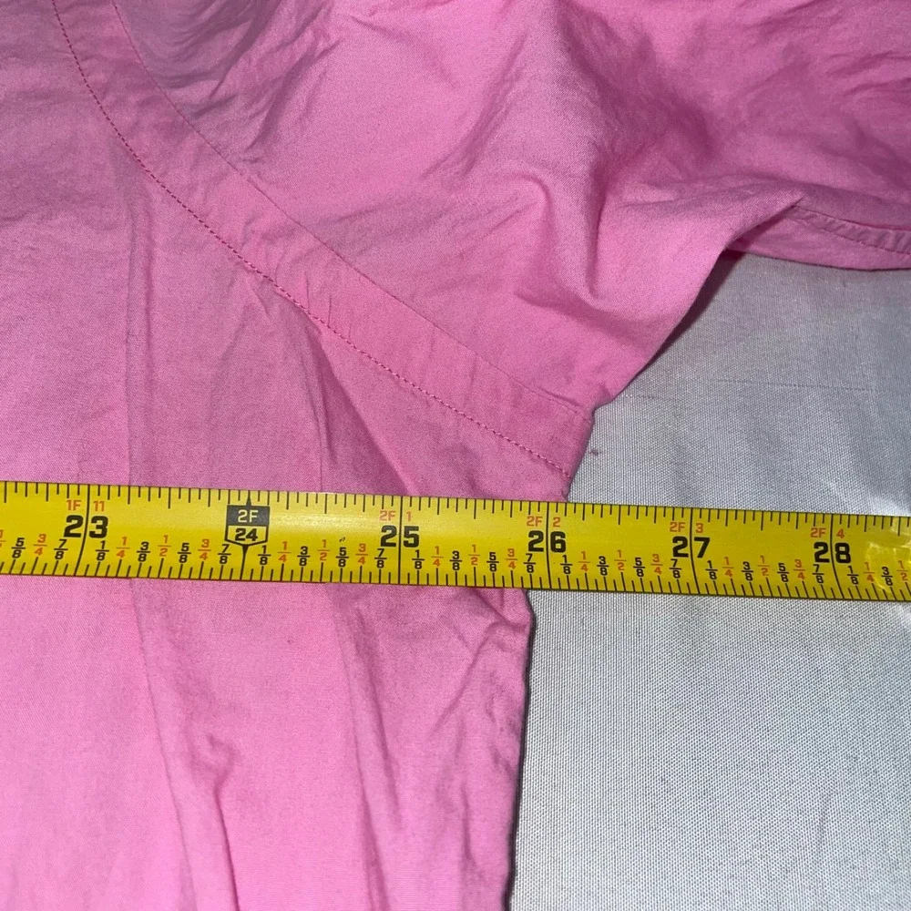 Polo Ralph Lauren Mens XXL Pink Classic Fit Cotton Button Down Shirt Blue Pony